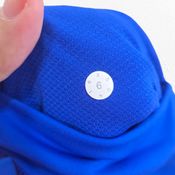 Lululemon Inspire Tight II 25” Cerulean Blue Mesh Reflective Run Leggings Size 6 - Picture 6 of 8